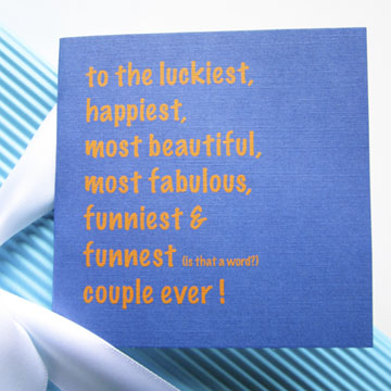 To The Luckiest, Happiest.... 